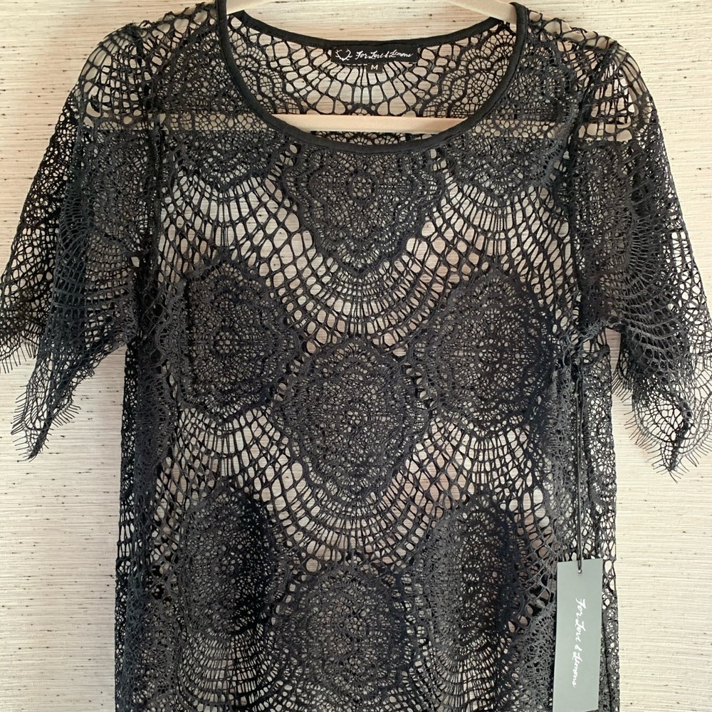 For Love & Lemons lace top NWT